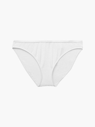 Calvin Klein Fürdőruha HU237027 | Calvin Klein Core Textured Női Bikini Alsó Fehér